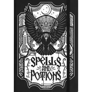 Spells And Potions A5 Black Hard Cover Notebook